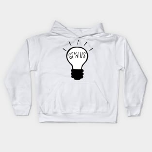 Light bulb in black and white Kids Hoodie